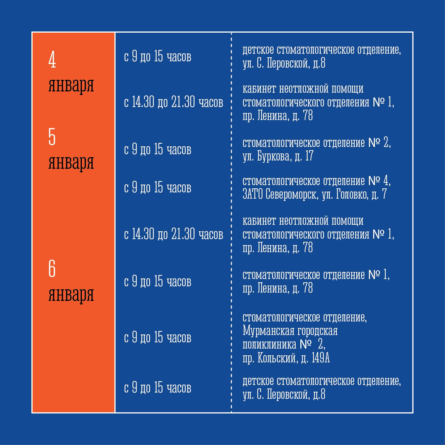 Известен график работы стоматологий Заполярья в новогодние праздники |  28.12.2023 | Мурманск - БезФормата