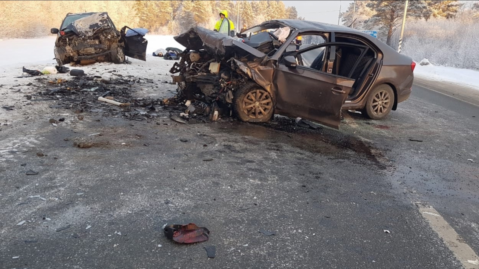 Мурманчане погибли в ДТП на трассе в Карелии