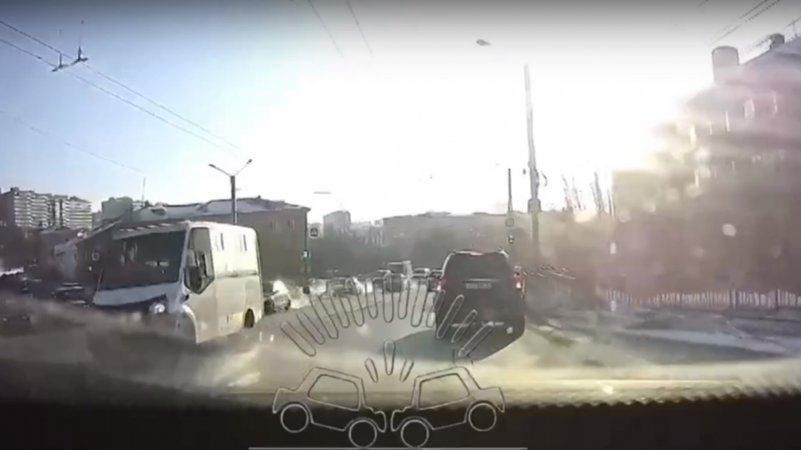 В Мурманске лихач возмутил водителей [видео]