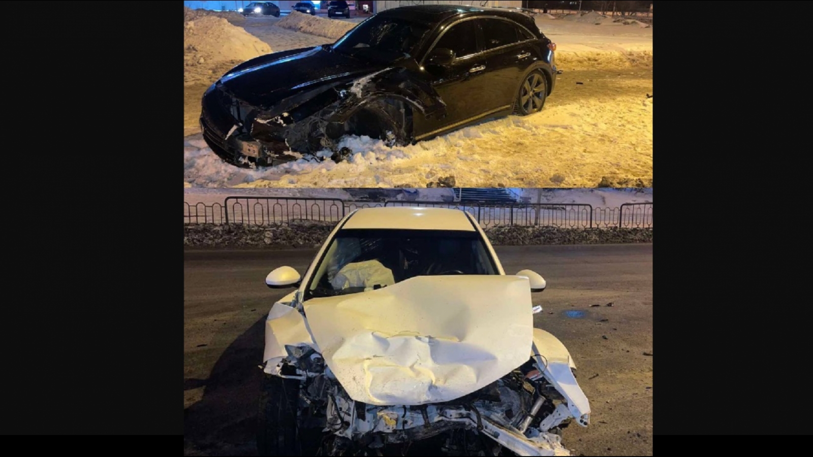 После ночной аварии в Мурманске пострадал водитель Mazda