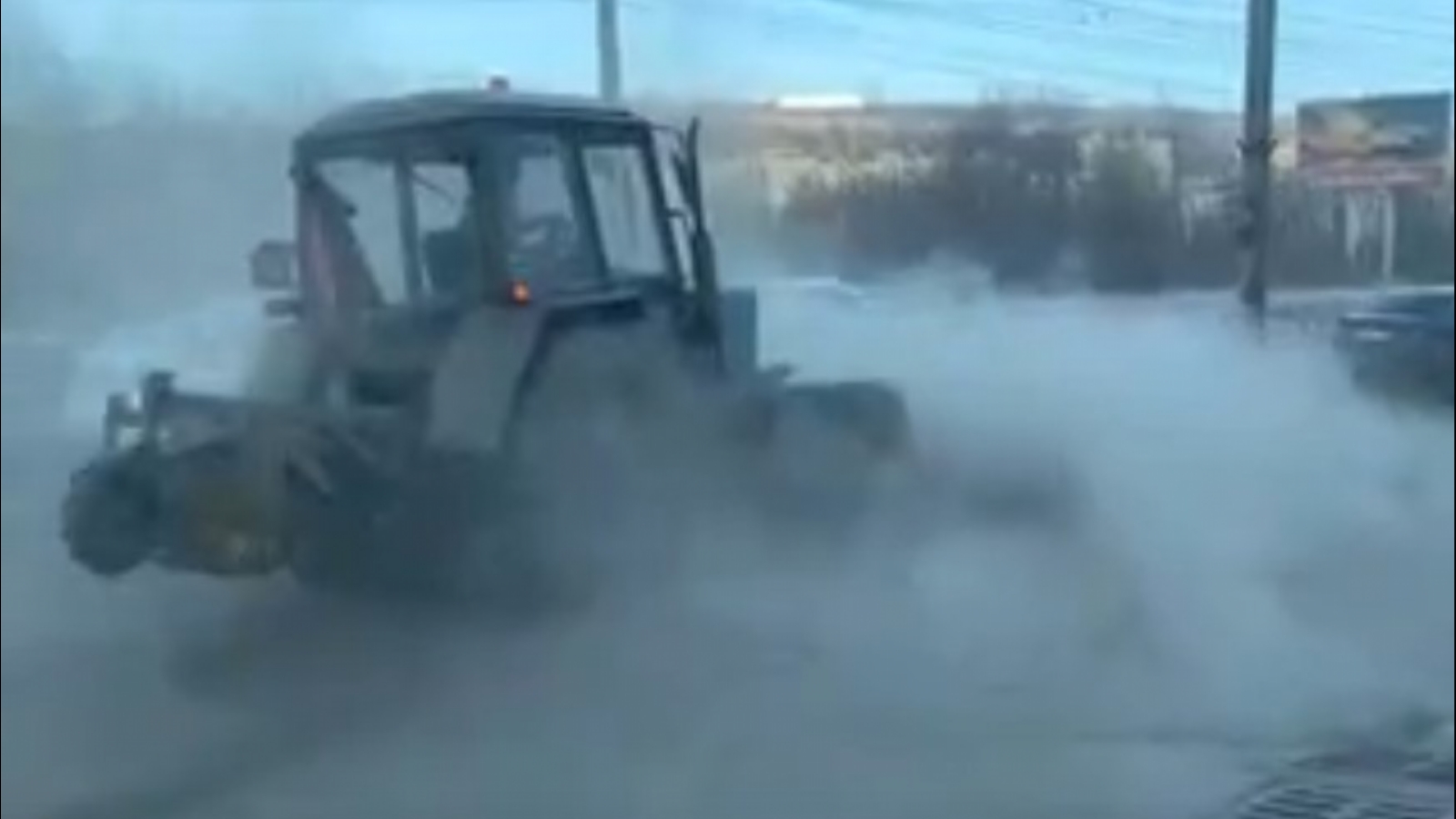 В Мурманске запечатлели на [видео] пылевую бурю