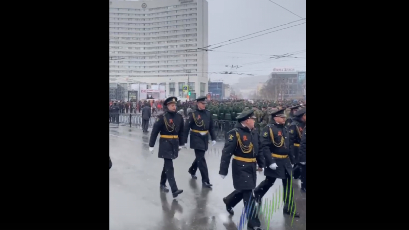 В Мурманске проходит репетиция парада Победы [видео]