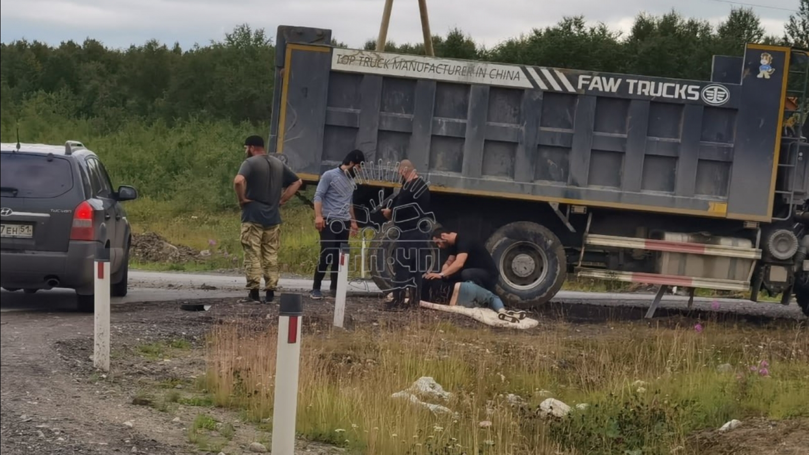 У Лавны произошла авария с пострадавшим | 30.07.2023 | Мурманск - БезФормата