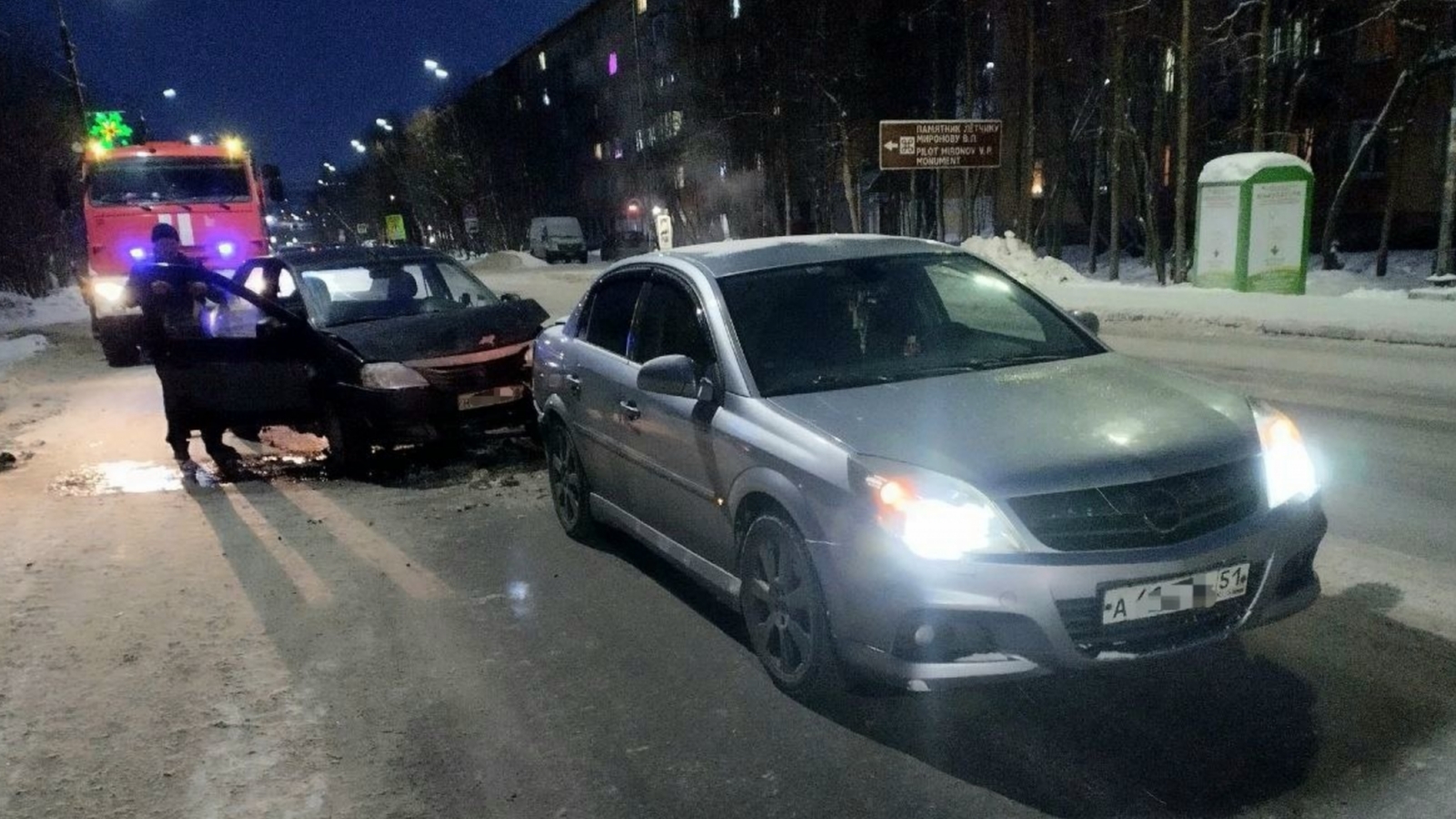 Второе ДТП за день с участием Renault и Opel произошло в Мурманской области