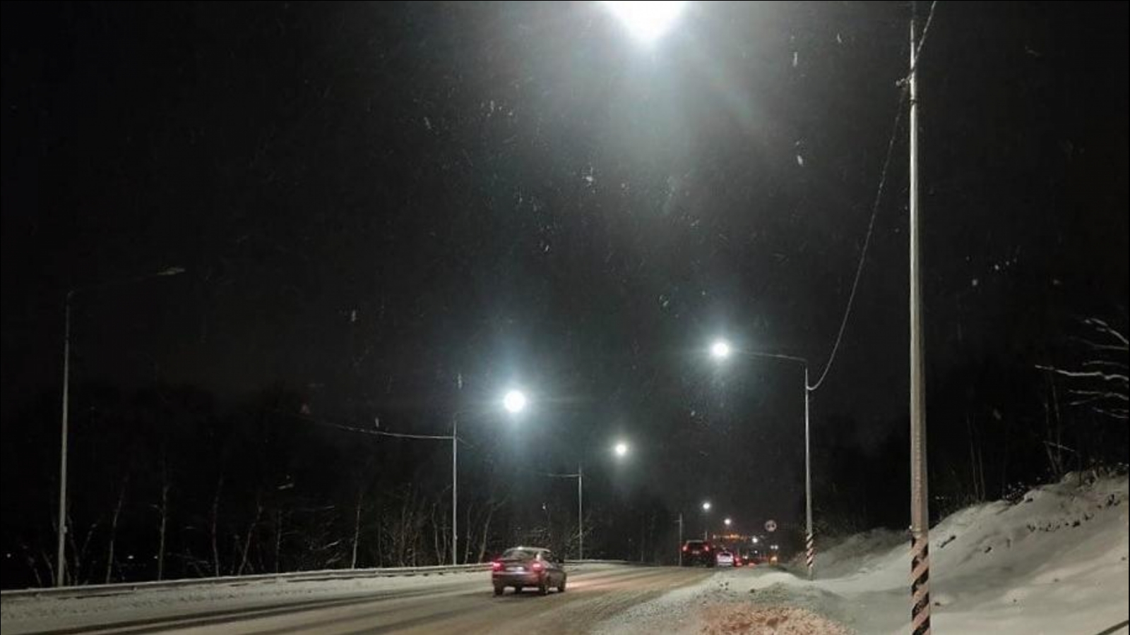 Более 80 светильников установили на дорогах Кольского района