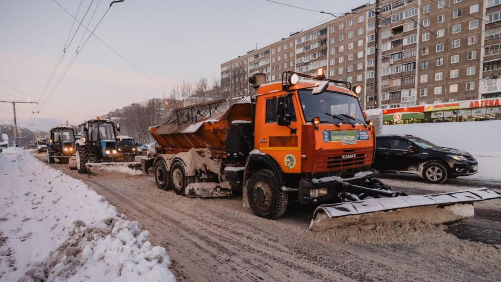 Дорожники задействуют 170 единиц техники для уборки зимнего Мурманска -  Мурманское Информационное агентство СеверПост.ru