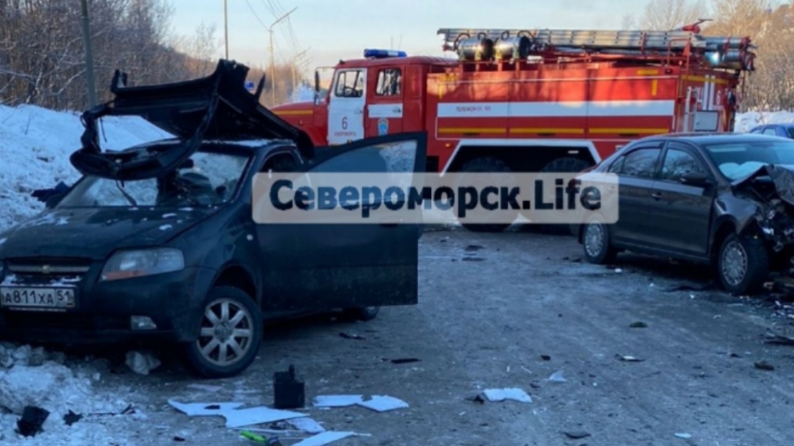 В ДТП на дороге Североморск - Мурманск есть пострадавшие