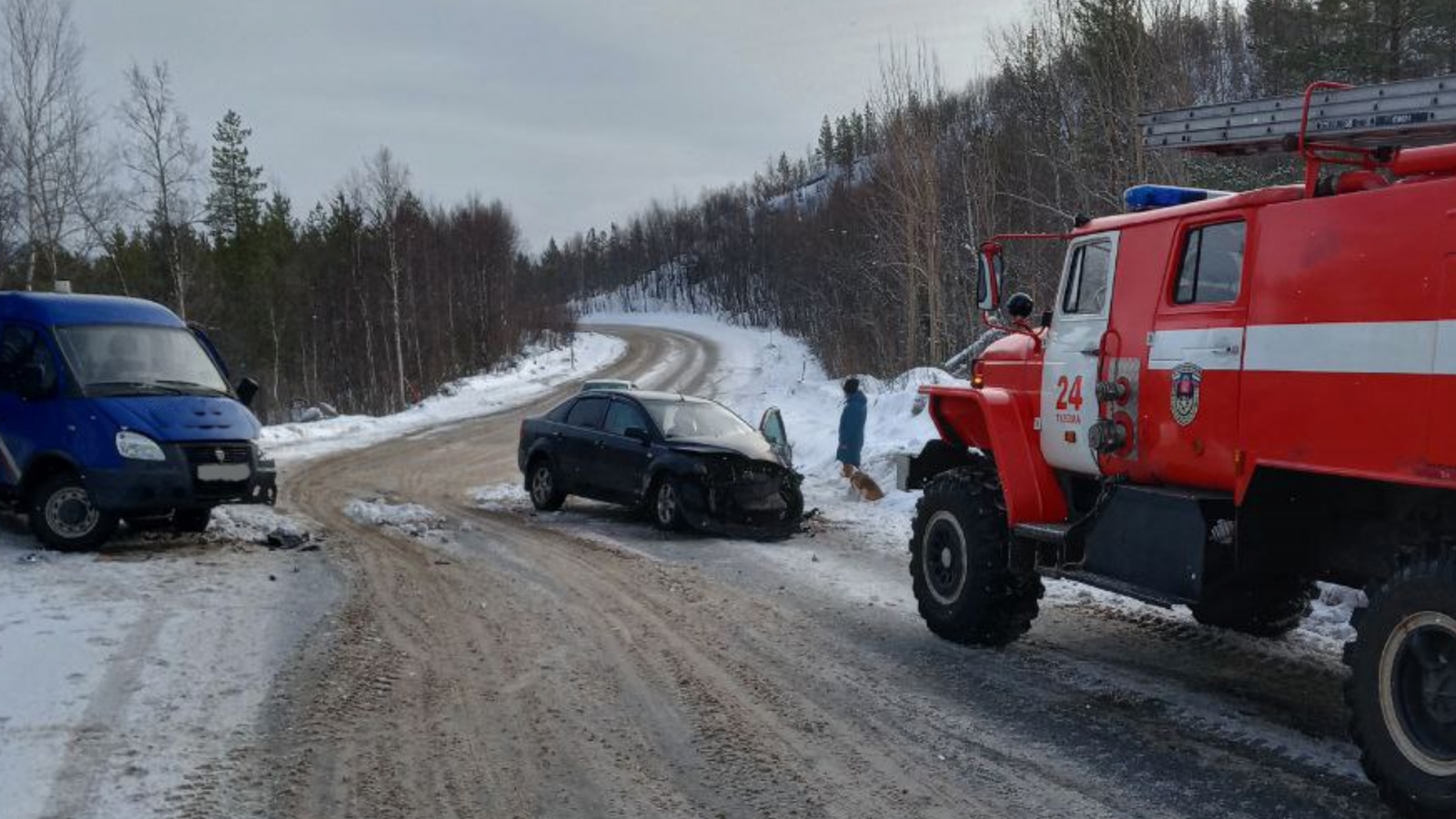 Лобовое на дороге в Мурманской области: Пострадавших нет