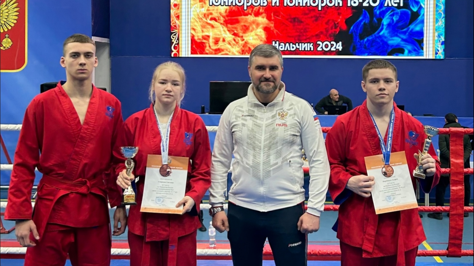 Северяне завоевали медали на первенстве России по универсальному бою в Нальчике