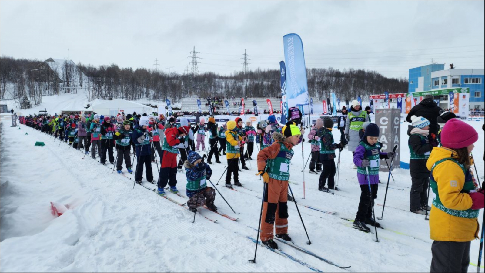 300 юных северян вышли на старт первого Детского марафона в Мурманске