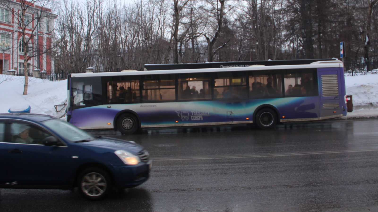 Минтранс: Автобус в Мурманске не горел