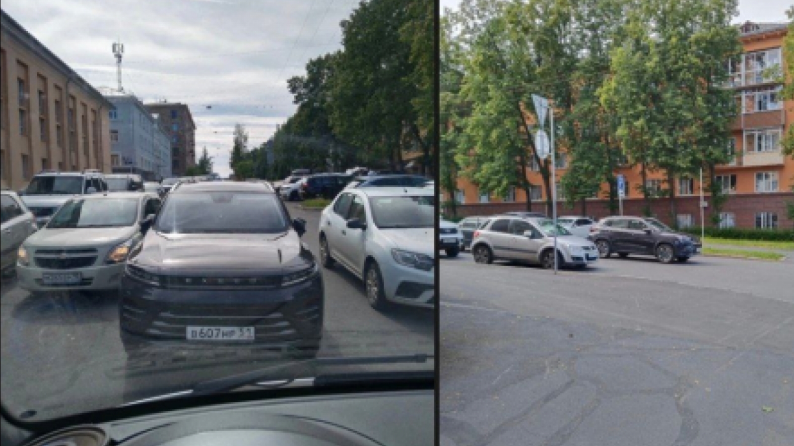 Житель Заполярья припарковался на проезжей части в Петрозаводске